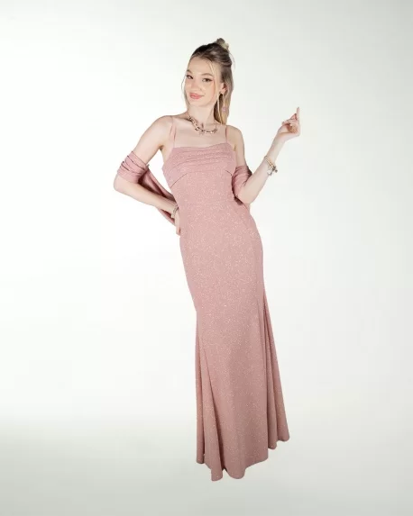 VESTIDO CL DRAPEADO CORTE SIRENA