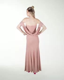 VESTIDO CL DRAPEADO CORTE SIRENA
