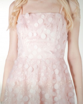 VESTIDO CC LARGO MIDI EN TELA 3D