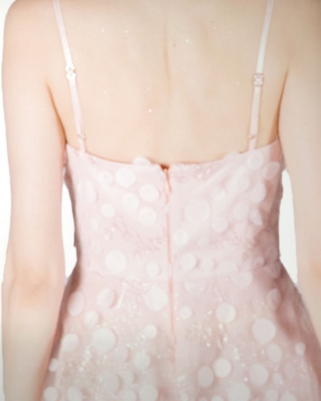 VESTIDO CC LARGO MIDI EN TELA 3D