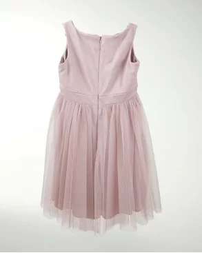 VESTIDO NIÑA TUL GLITER CON ADORNO
