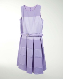 VESTIDO NI 12 14 16 SATIN LISO FALDA CON TABLONES