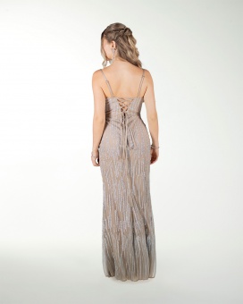 VESTIDO CL ENTALLADO CON ABERTURA
