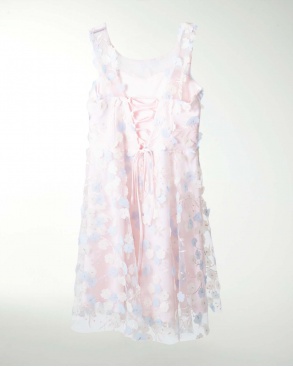 VESTIDO NIÑA CON JARETA EN LA ESPALDA