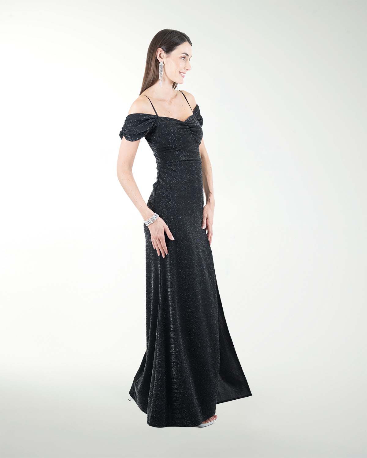 VESTIDO CL ENTALLDO DE HOMBRO DESCUBIERTO VESTIDO CL ENTALLDO DE HOMBRO DESCUBIERTO