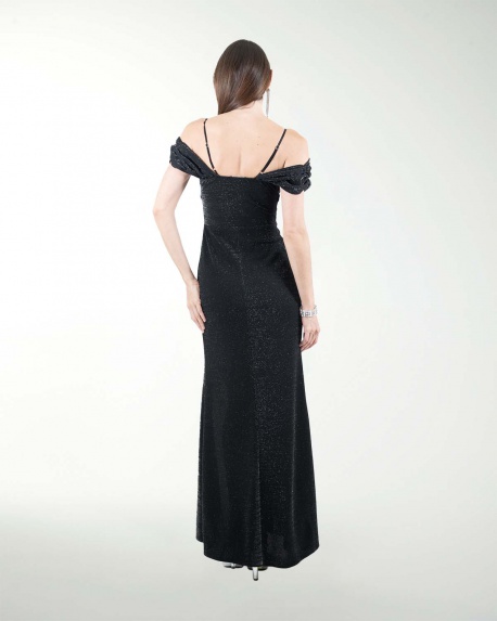 VESTIDO CL ENTALLDO DE HOMBRO DESCUBIERTO