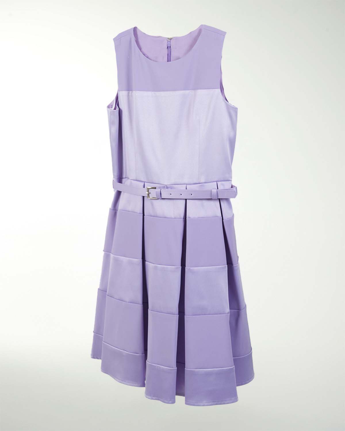 VESTIDO NI 12 14 16 SATIN LISO FALDA CON TABLONES VESTIDO NI 12 14 16 SATIN LISO FALDA CON TABLONES
