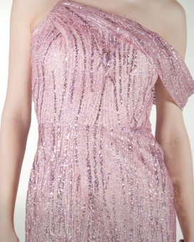 VESTIDO CL ENTALLADO DE UN TIRANTE
