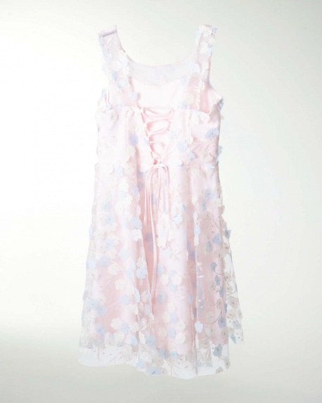 VESTIDO NI 12 14 16 CON JARETA EN LA ESPALDA