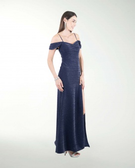 VESTIDO CL ENTALLDO DE HOMBRO DESCUBIERTO