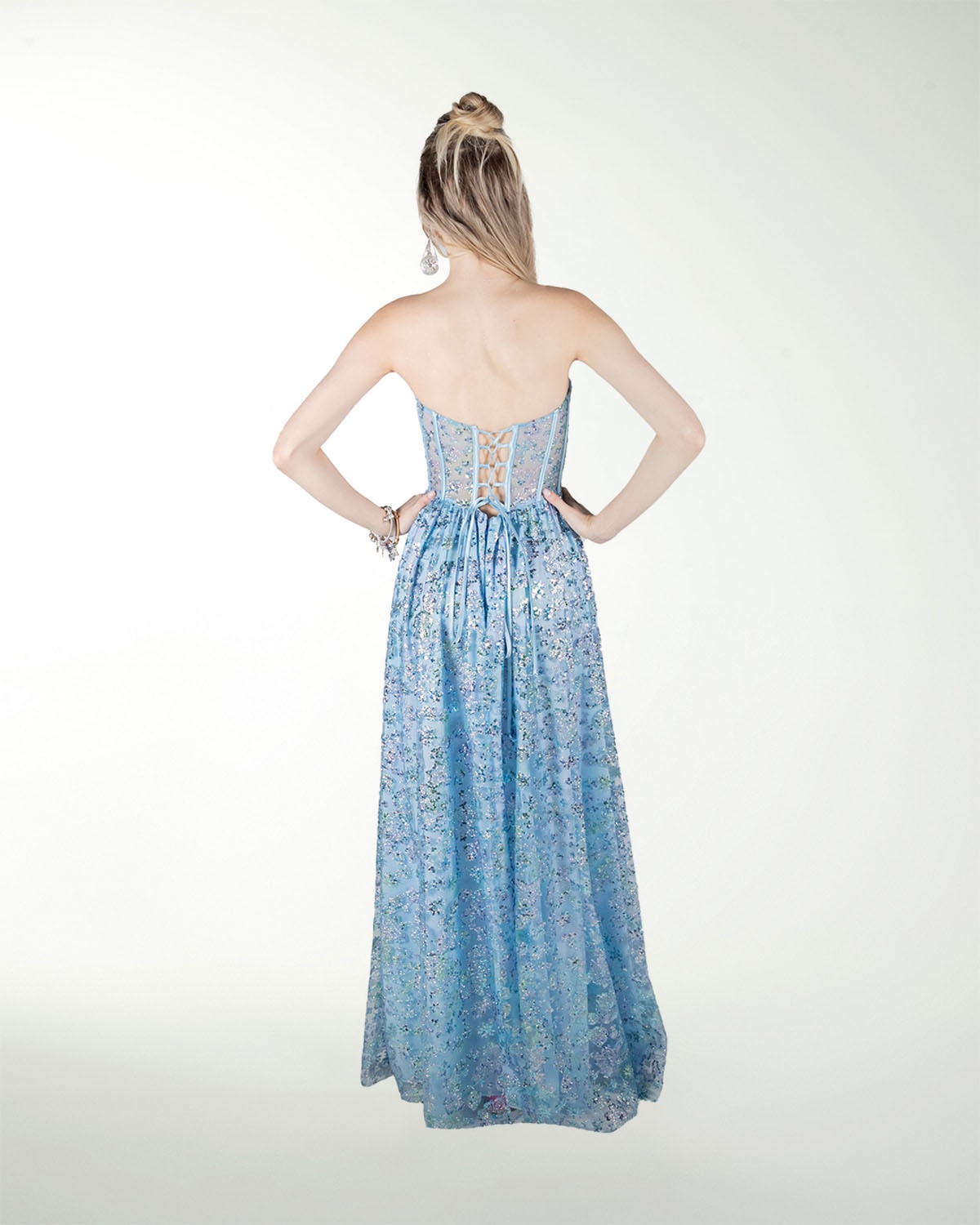 VESTIDO CL CORSET CON ABERTURA