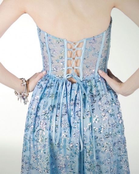 VESTIDO CL CORSET CON ABERTURA
