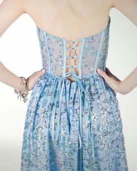VESTIDO CL CORSET CON ABERTURA