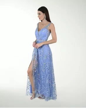 VESTIDO CL FANTASIA CON ABERTURA