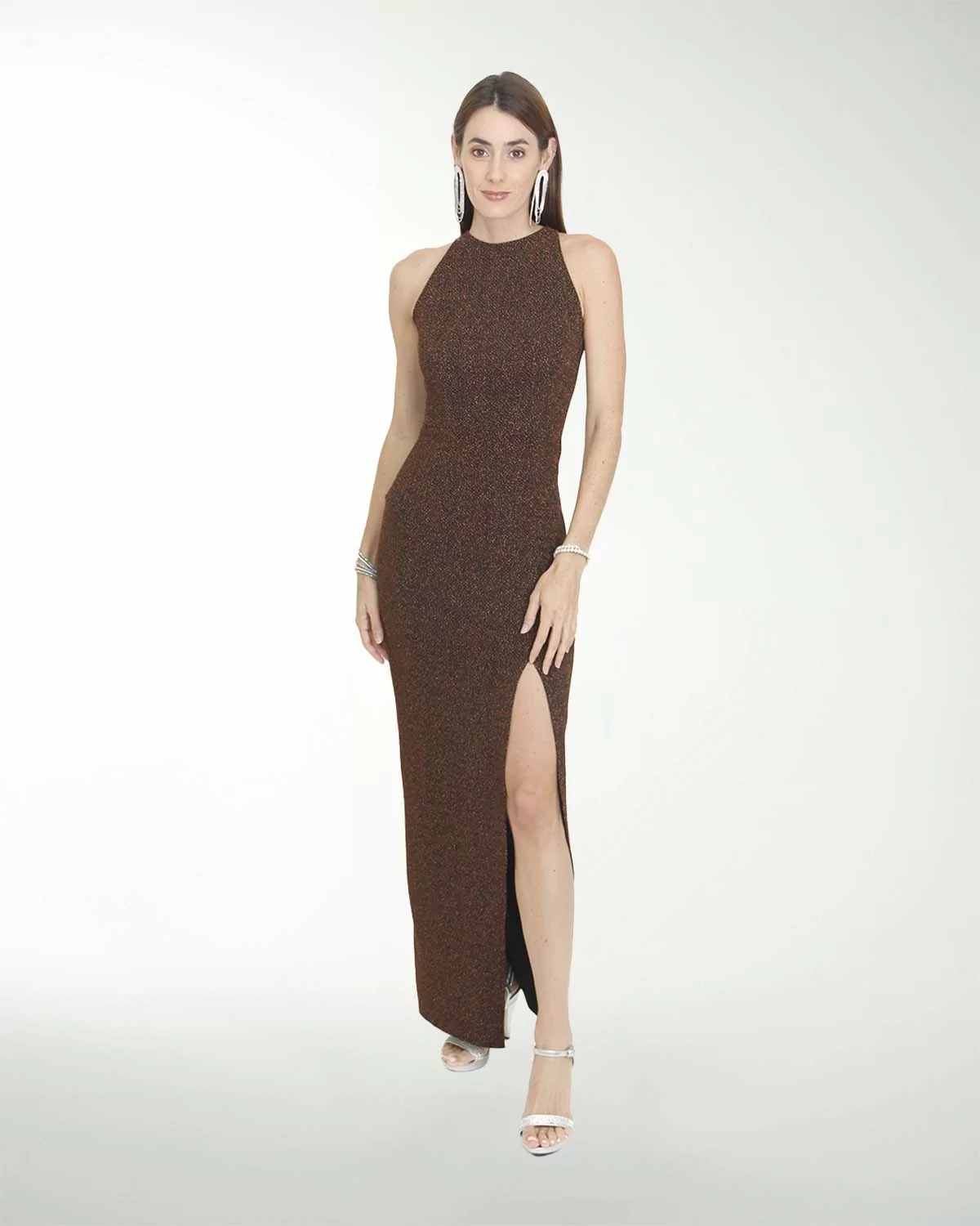 VESTIDO CL HOLYWOOD TIPO HALTER ENTALLADO VESTIDO CL HOLYWOOD TIPO HALTER ENTALLADO