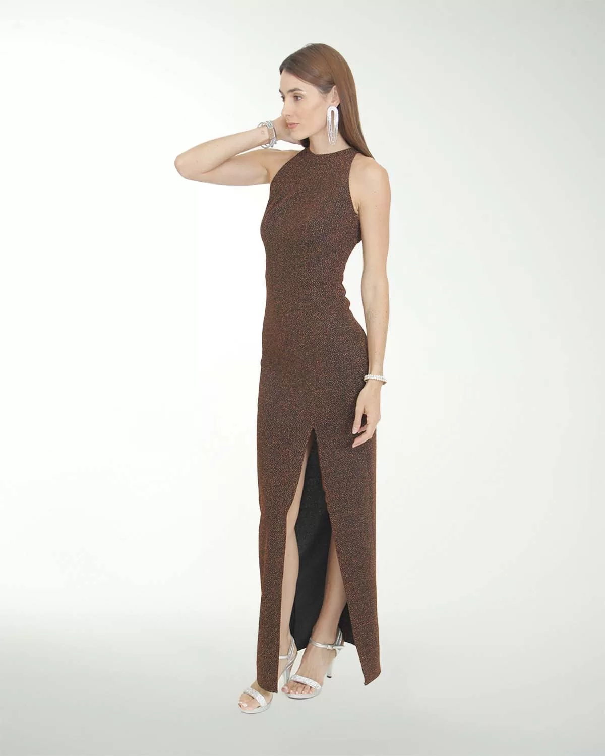 VESTIDO CL HOLYWOOD TIPO HALTER ENTALLADO VESTIDO CL HOLYWOOD TIPO HALTER ENTALLADO