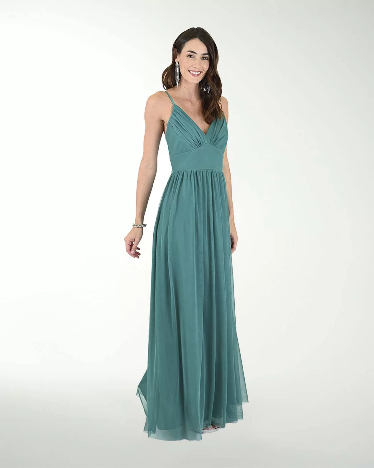 VESTIDO CL MESH DRAPEADO VESTIDO CL MESH DRAPEADO