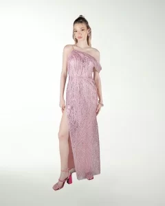 VESTIDO CL ENTALLADO DE UN TIRANTE