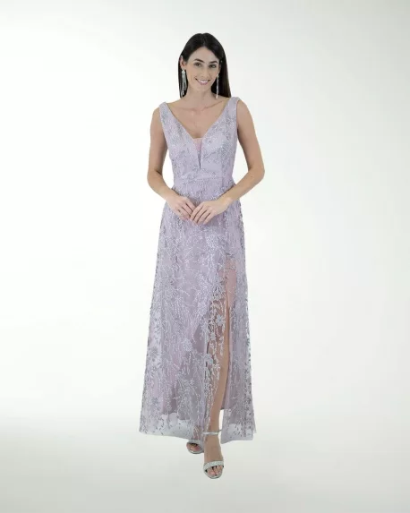 VESTIDO CL ENTALLADO ESCOTE EN V