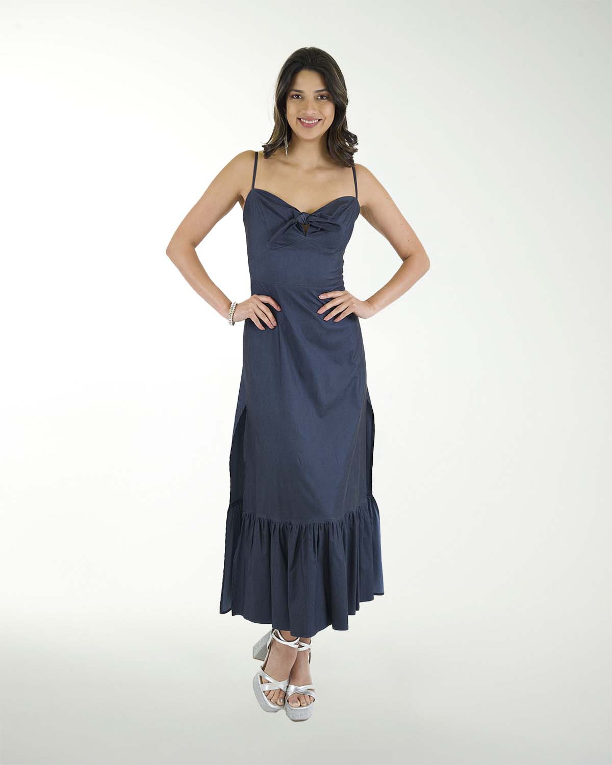 VESTIDO CAMPESINO MEZCLILLA