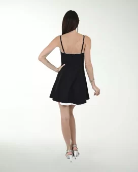 VESTIDO CA BARBIE LISO COMBINADO