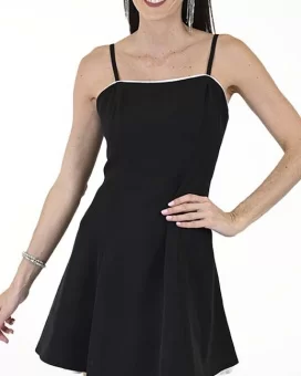 VESTIDO CA BARBIE LISO COMBINADO