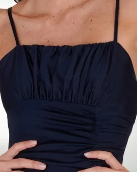 VESTIDO CL COLOMBIANA DRAPEADO CON ABERTURA