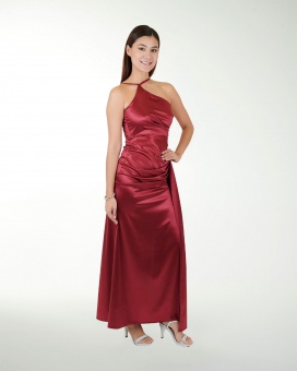 VESTIDO CL WARP DE UN HOMBRO DRAPEADO
