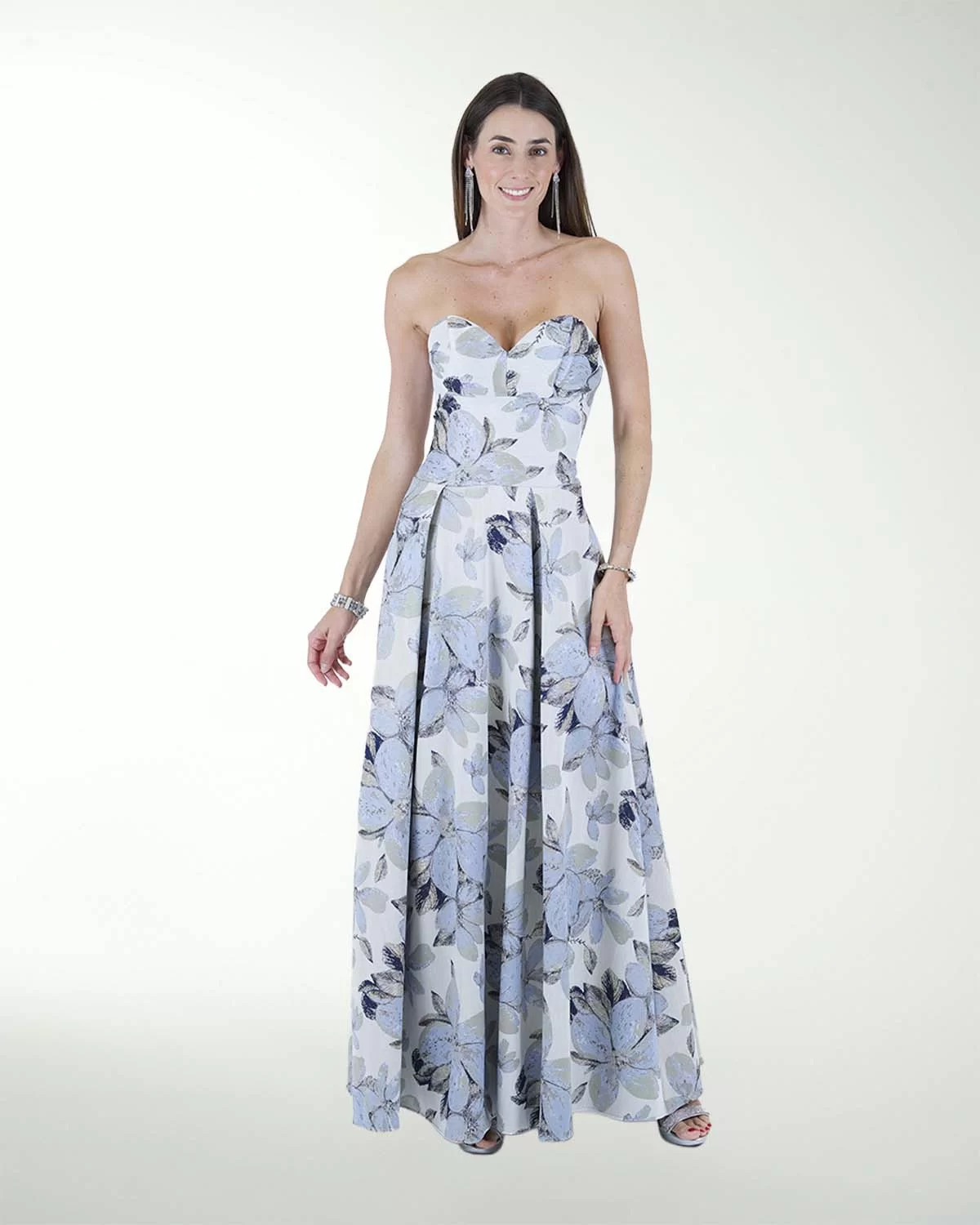 VESTIDO CL STRAPLESS CORTE PRINCESA VESTIDO CL STRAPLESS CORTE PRINCESA