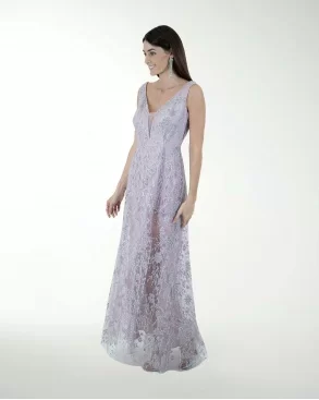 VESTIDO CL ENTALLADO ESCOTE EN V