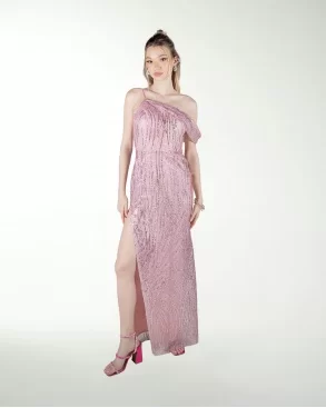 VESTIDO CL ENTALLADO DE UN TIRANTE
