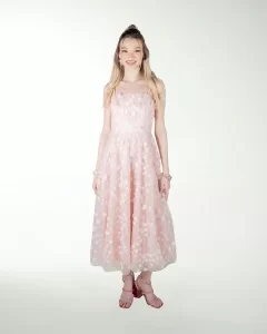 VESTIDO CC LARGO MIDI EN TELA 3D