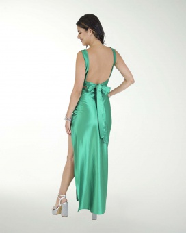 VESTIDO CL WARP CON DRAPEADO Y MOÃO EN ESPALDA