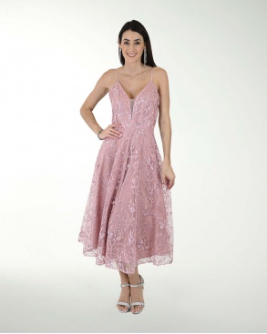 VESTIDO CC BORDADO MIDI