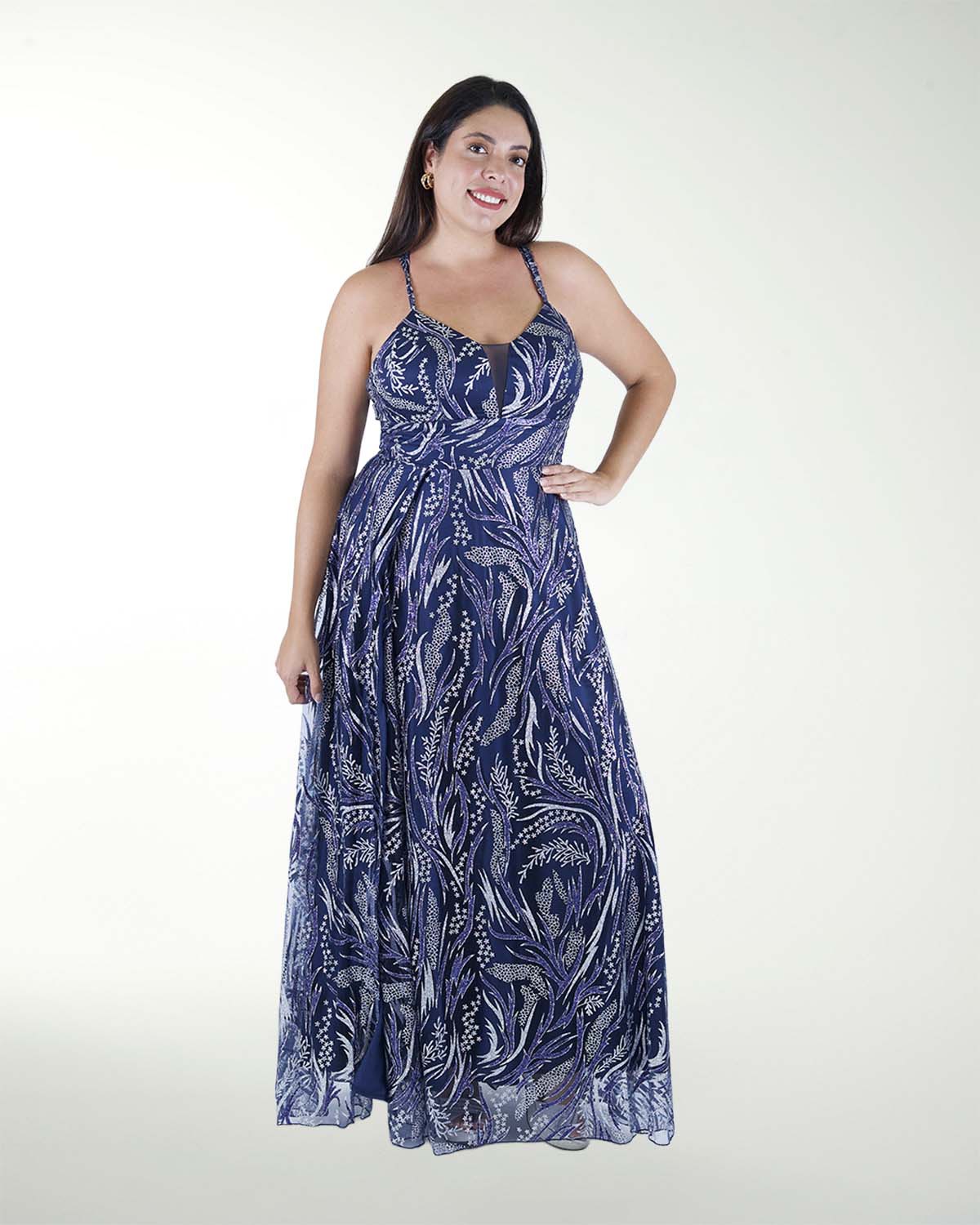 VESTIDO TE CON DETALLE DE BRILLO