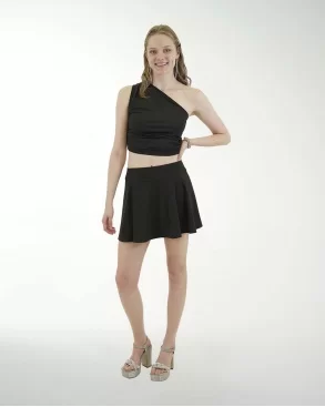 FALDA ANTRO LICRA LISA SHORT