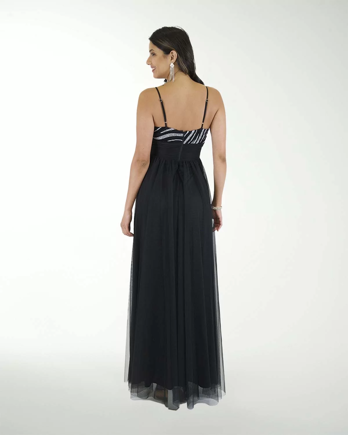 VESTIDO CL IMPERIAL COMBINADO CON BRILLO VESTIDO CL IMPERIAL COMBINADO CON BRILLO
