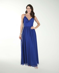 VESTIDO CL MESH DRAPEADO