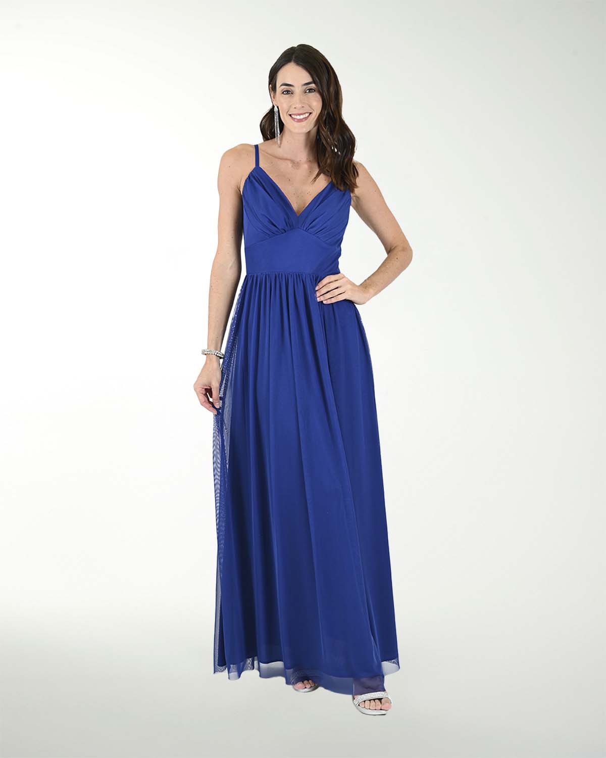 VESTIDO CL MESH DRAPEADO VESTIDO CL MESH DRAPEADO