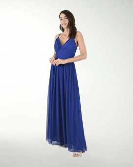 VESTIDO CL MESH DRAPEADO