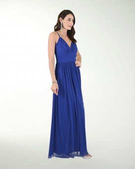 VESTIDO CL MESH DRAPEADO