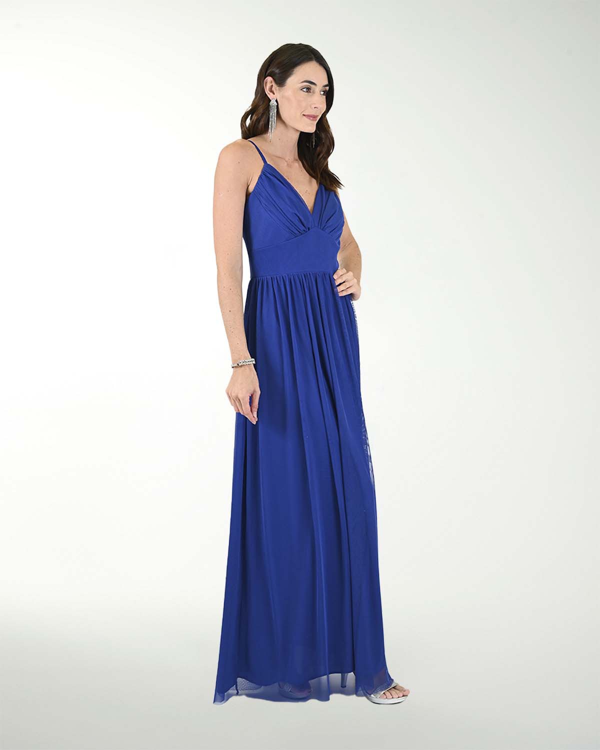 VESTIDO CL MESH DRAPEADO VESTIDO CL MESH DRAPEADO