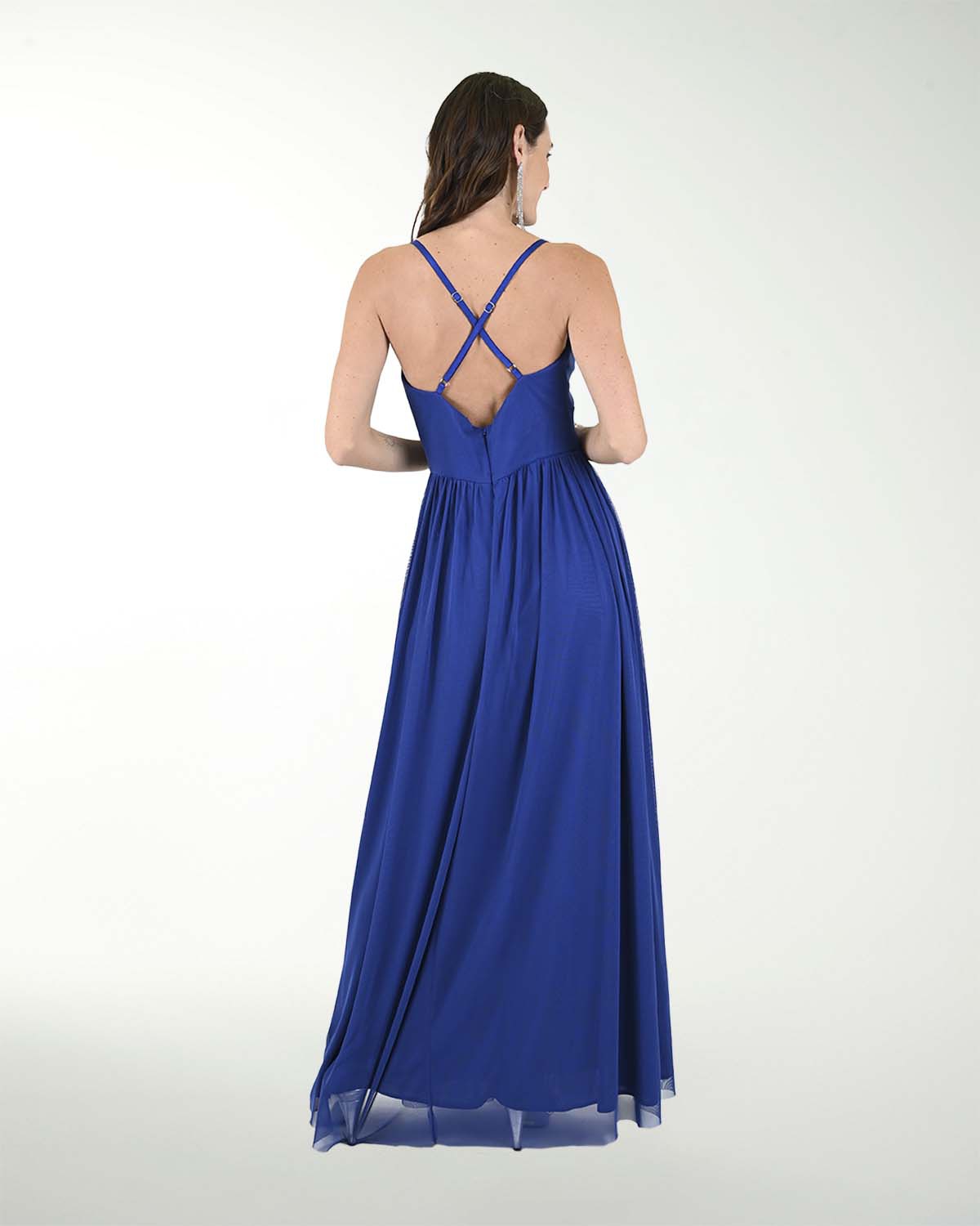 VESTIDO CL MESH DRAPEADO VESTIDO CL MESH DRAPEADO