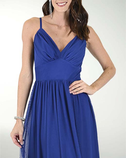 VESTIDO CL MESH DRAPEADO VESTIDO CL MESH DRAPEADO