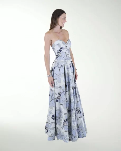 VESTIDO CL STRAPLESS CORTE PRINCESA