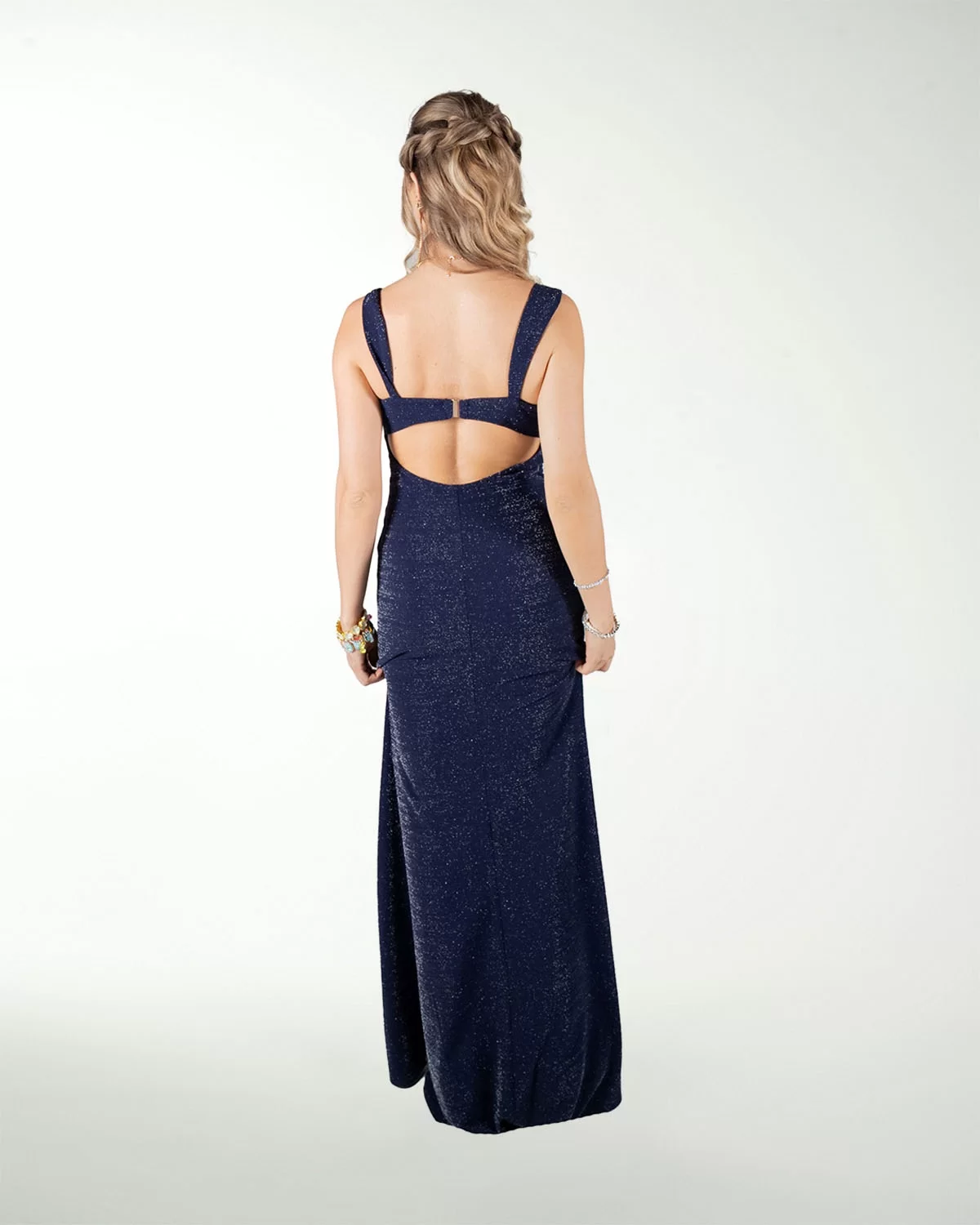 VESTIDO CL ENTALLADO CON ABERTURA