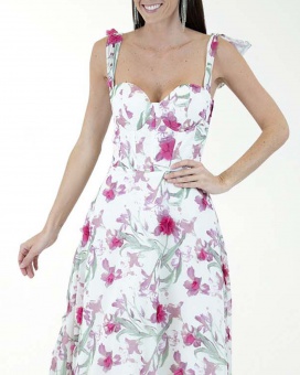 VESTIDO CC CORSET ESTAMPADO 3D