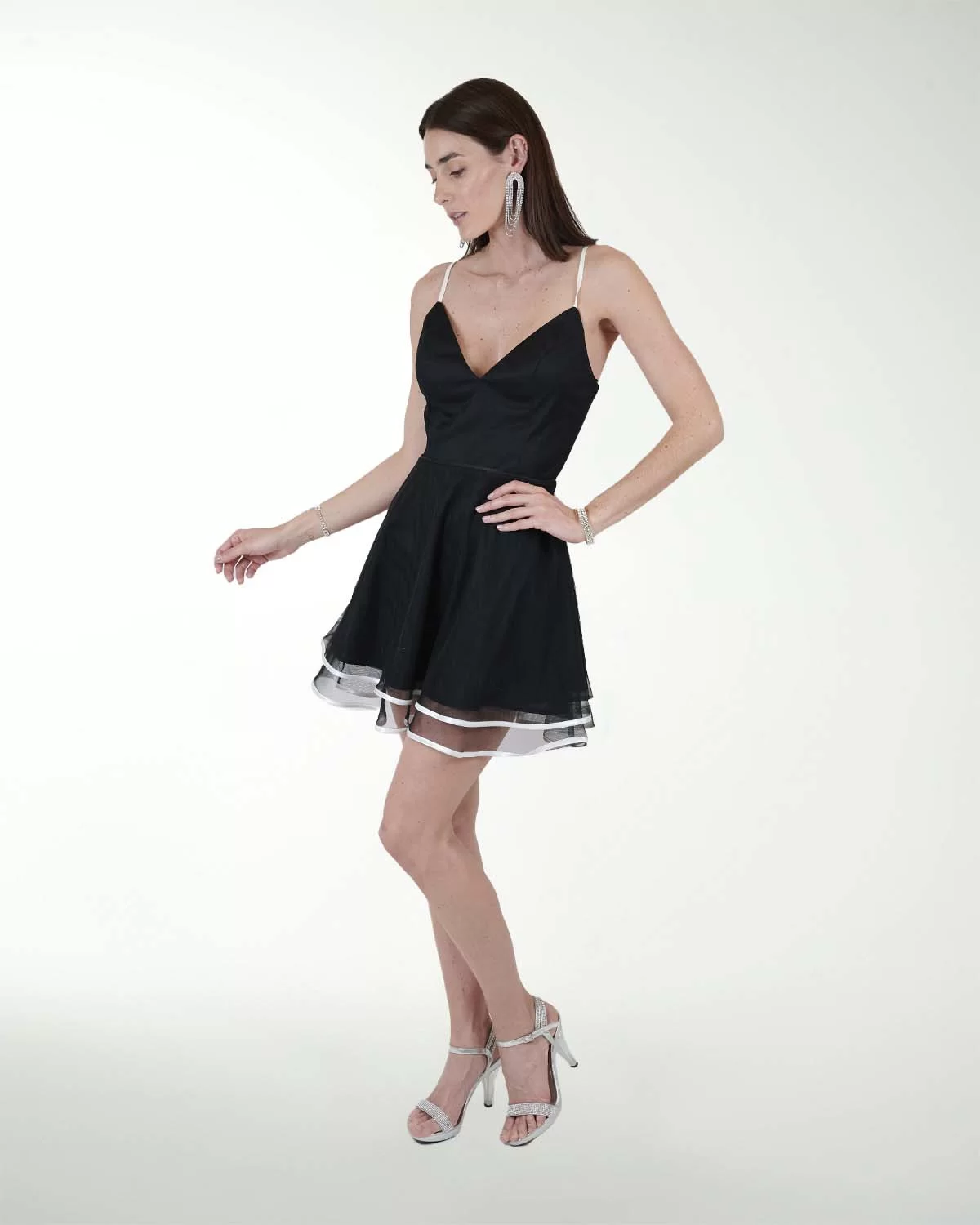 VESTIDO CC IMPERIAL CON BIES EN CONTRASTE VESTIDO CC IMPERIAL CON BIES EN CONTRASTE