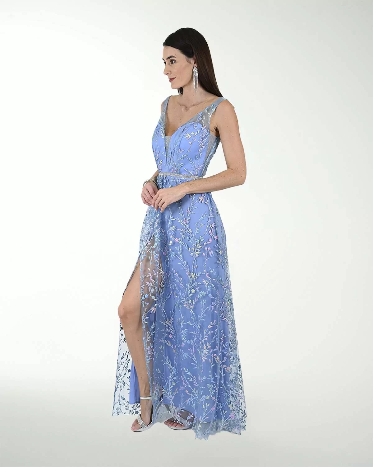 VESTIDO CL FANTASIA CON ABERTURA VESTIDO CL FANTASIA CON ABERTURA