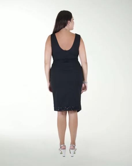 VESTIDO TE CON LENTEJUELA EN RUEDO